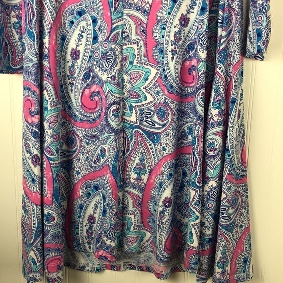 New Cynthia Rowley Paisley Print Beautiful Floral Dress With Pockets - Picture 8 of 13
